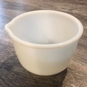 Vintage Glasbake White Mixing Bowl
